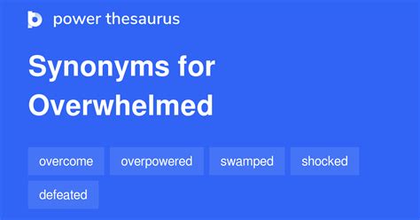 overwhelmed synonyms